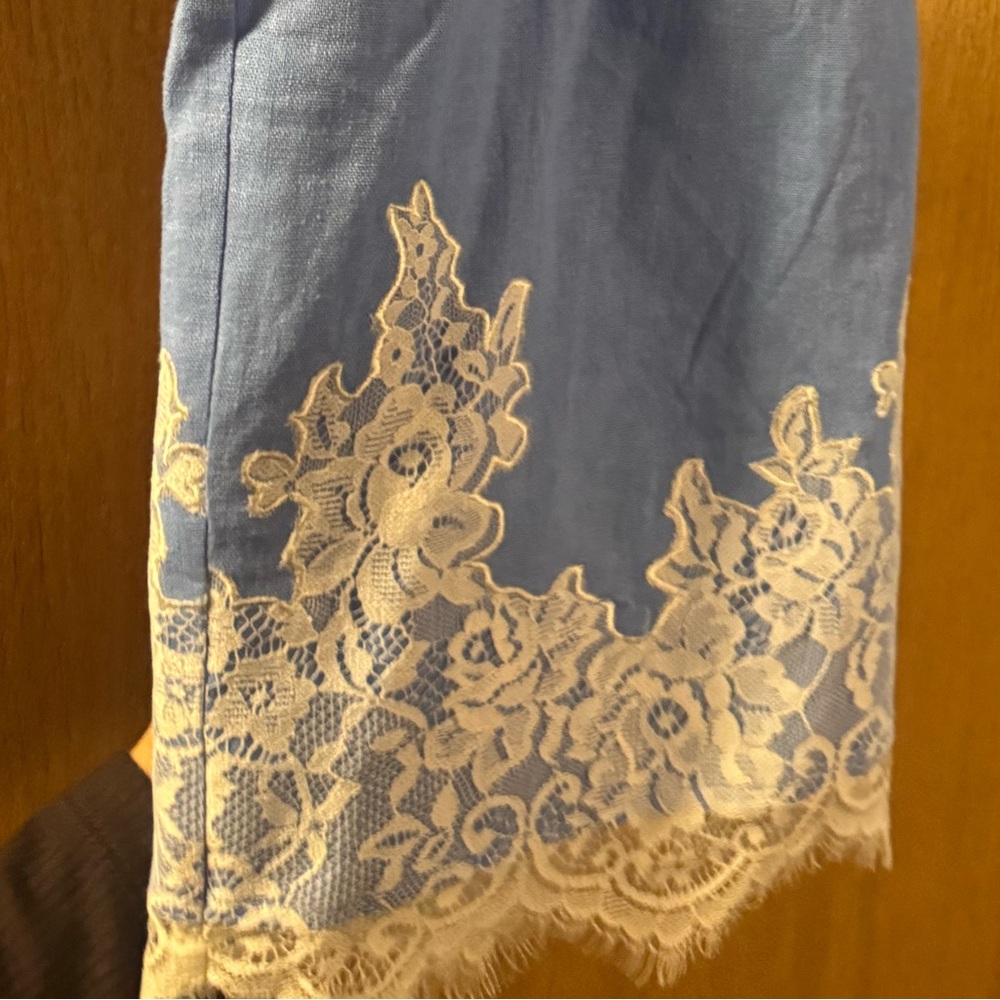 Wayf Blue and White Lace Skirt Set - Picture 7 of 7